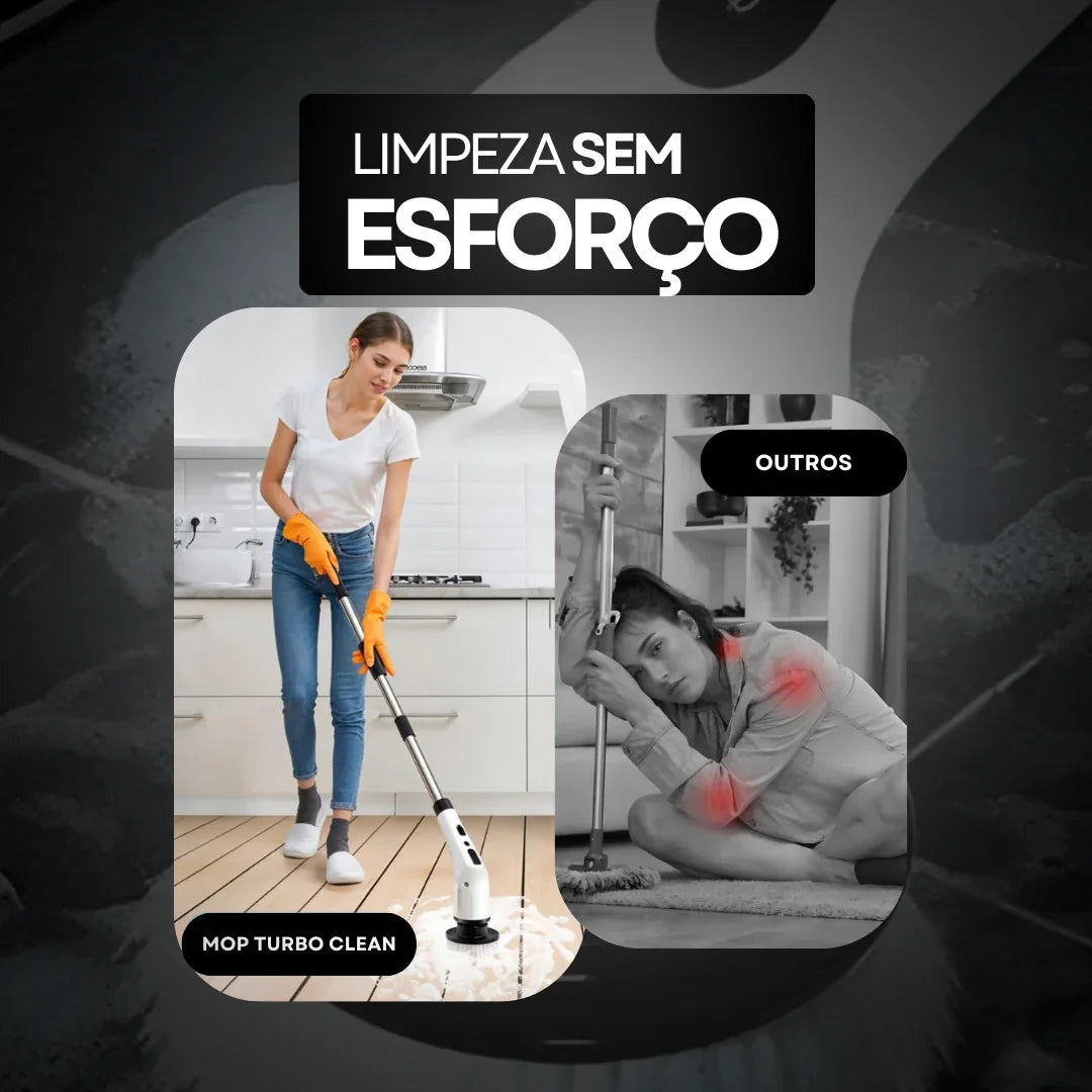 Mop Turbo Clean Carpetino - 9 BRINDES DE LIMPEZAS INCLUSO