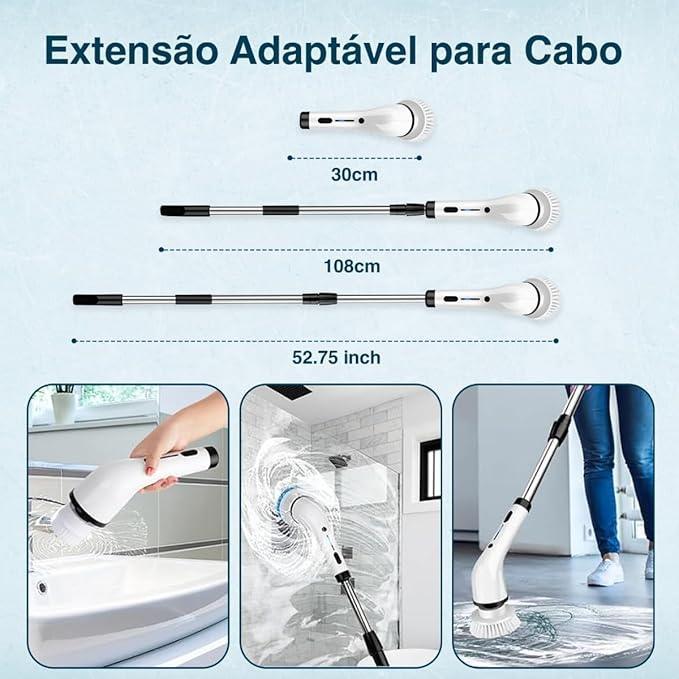 Mop Turbo Clean Carpetino - 9 BRINDES DE LIMPEZAS INCLUSO