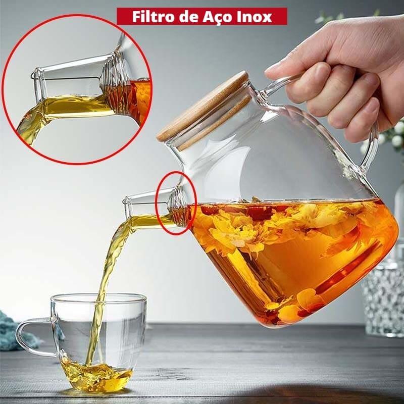 Chaleira de Vidro Borossilicato - Carpetino