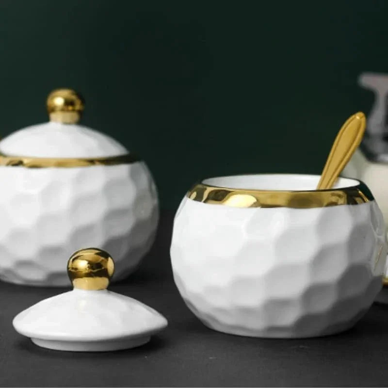 Conjunto de Potes Cerâmica Açucareiro e Saleiro Carpetino - Carpetino