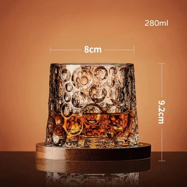 Copo de Cristal para Whisky com Base Rotativa – Bar em Casa Carpetino - Carpetino