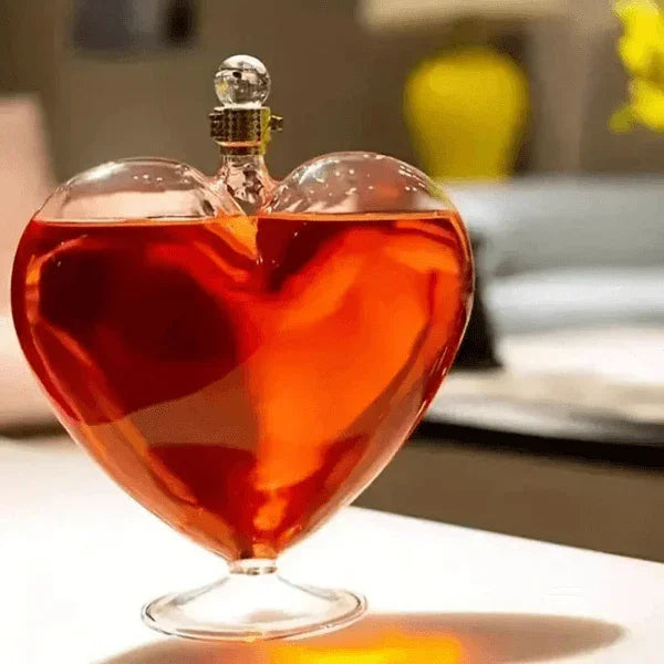 Decanter Coração Vidro Home Bar Carpetino - Carpetino