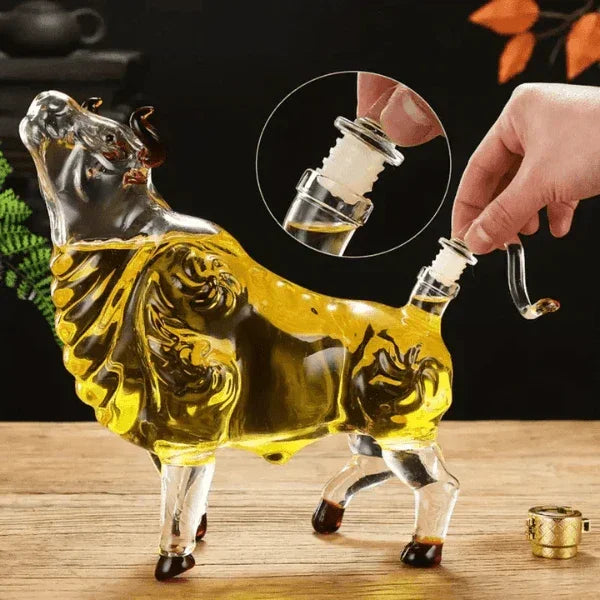 Decanter Touro Capertino - Vidro para Vinho e Whisky - Carpetino