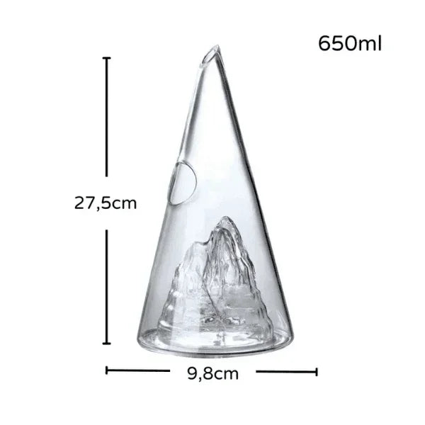 Decanter de Vinho Whisky Vidro Pirâmide Carpetino - Carpetino