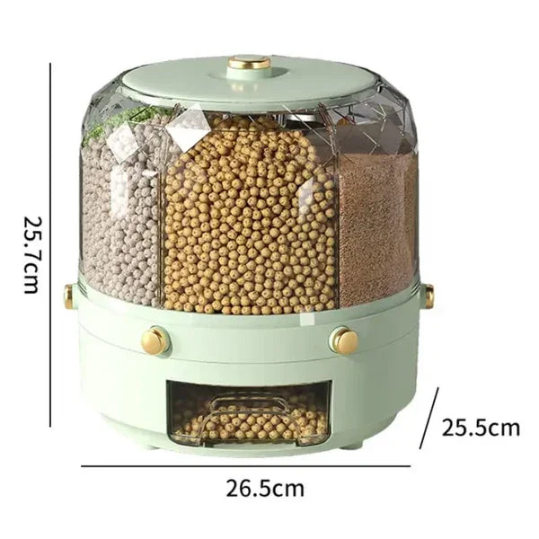 Dispensador Porta Alimentos e Cereais Giratório Carpetino - Carpetino