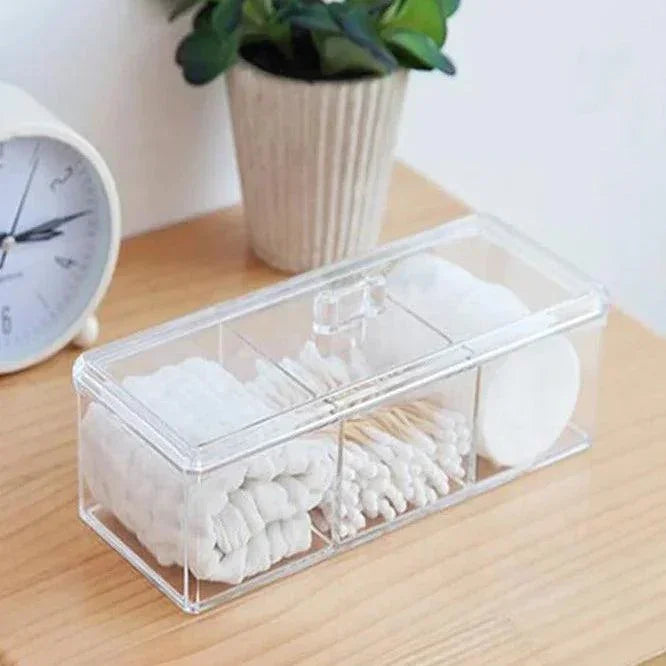Caixa Organizadora - Porta Algodão e Cotonete - Carpetino