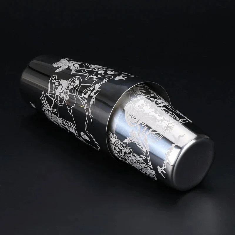 Coqueteleira de Inox Premium Boston Lux – Cocktail Shaker Profissional 550ml