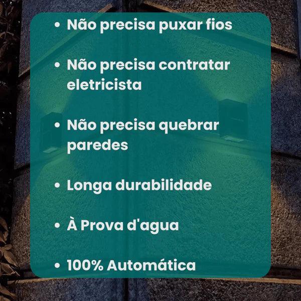 Kit Luminárias LED Recarregáveis com Luz Solar - Carpetino
