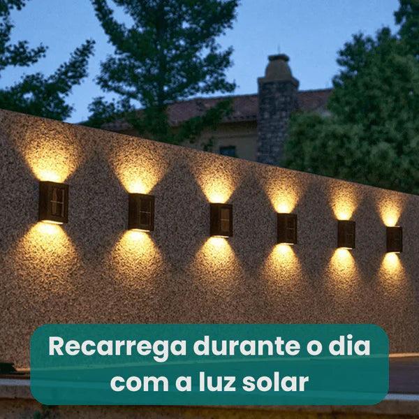 Kit Luminárias LED Recarregáveis com Luz Solar - Carpetino