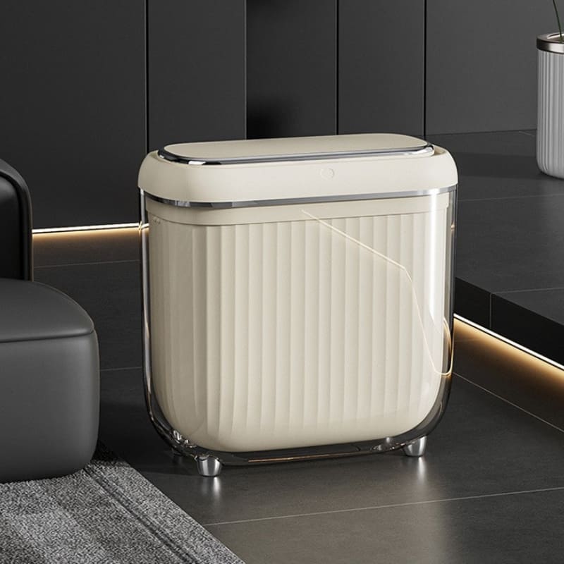 Lixeira para Banheiro e Cozinha Acrílico Automática com Sensor Carpetino