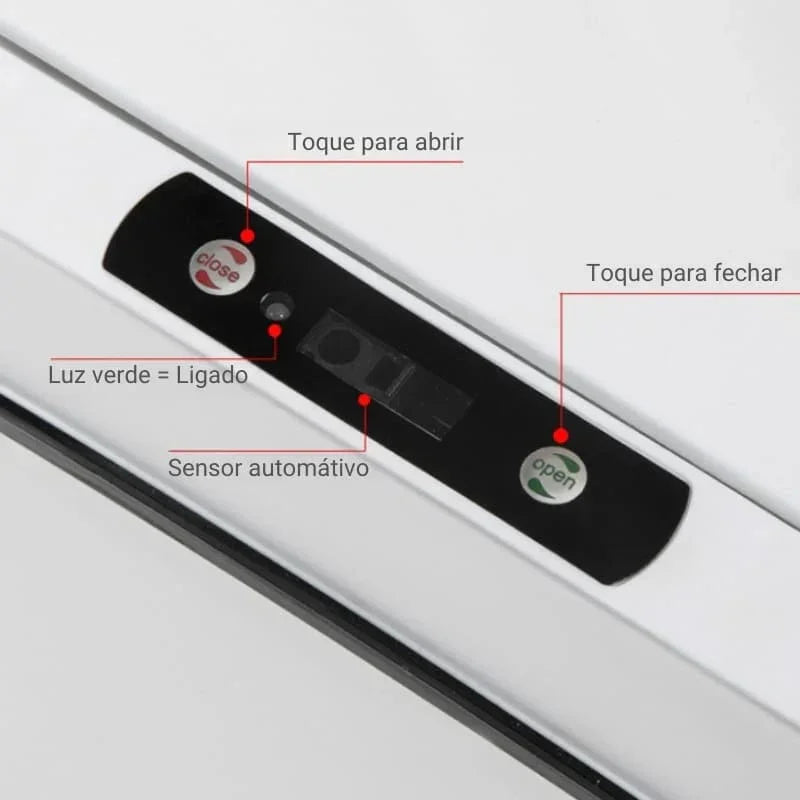 Lixeira para Banheiro e Cozinha Automática com Sensor Carpetino - Carpetino