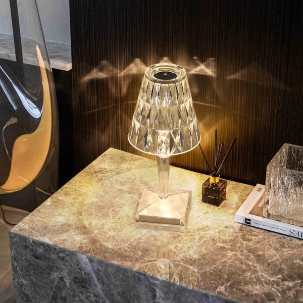 Lâmpada de Mesa Diamante LED Sem Fio Carpetino - Carpetino