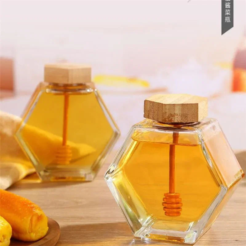 Meleira de Vidro Porta Mel com Colher Carpetino - Carpetino