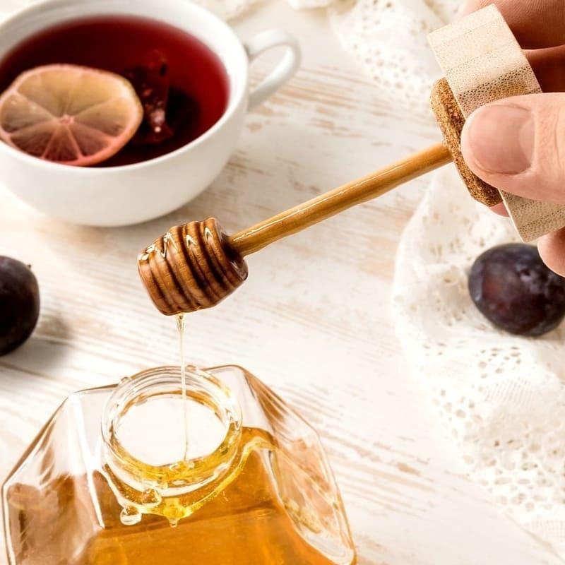 Meleira de Vidro Porta Mel com Colher Carpetino - Carpetino