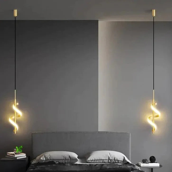 Pendente Espiral | 3 Tons de Iluminação - Carpetino