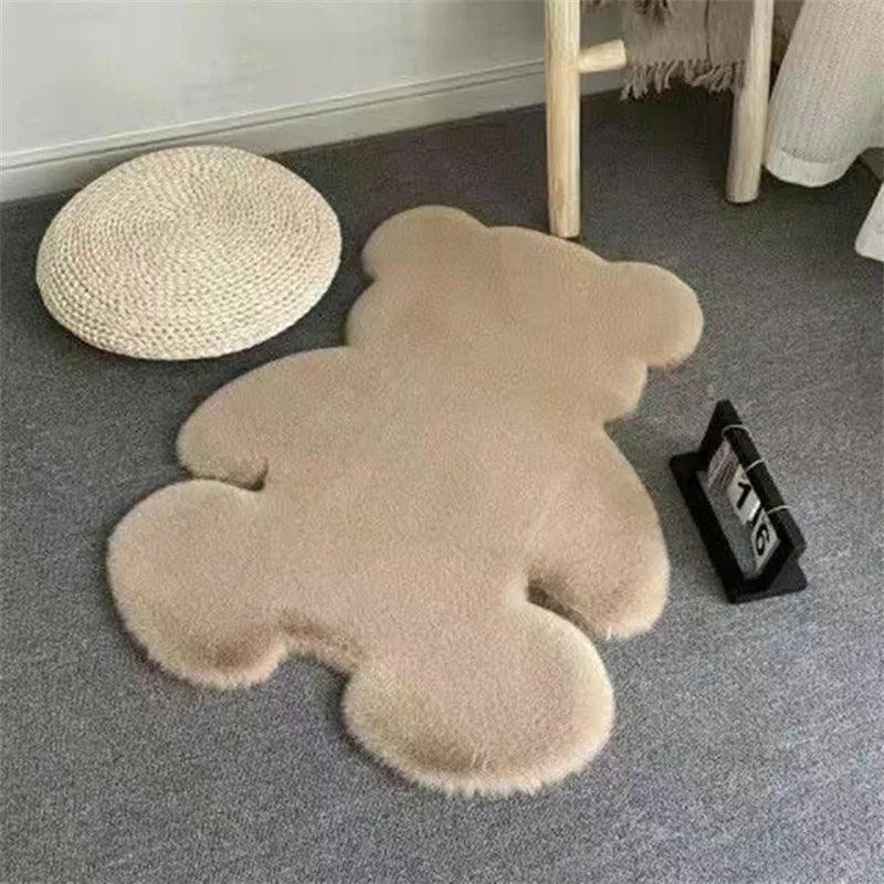 Tapete de Pelúcia Formato de Urso - Carpetino