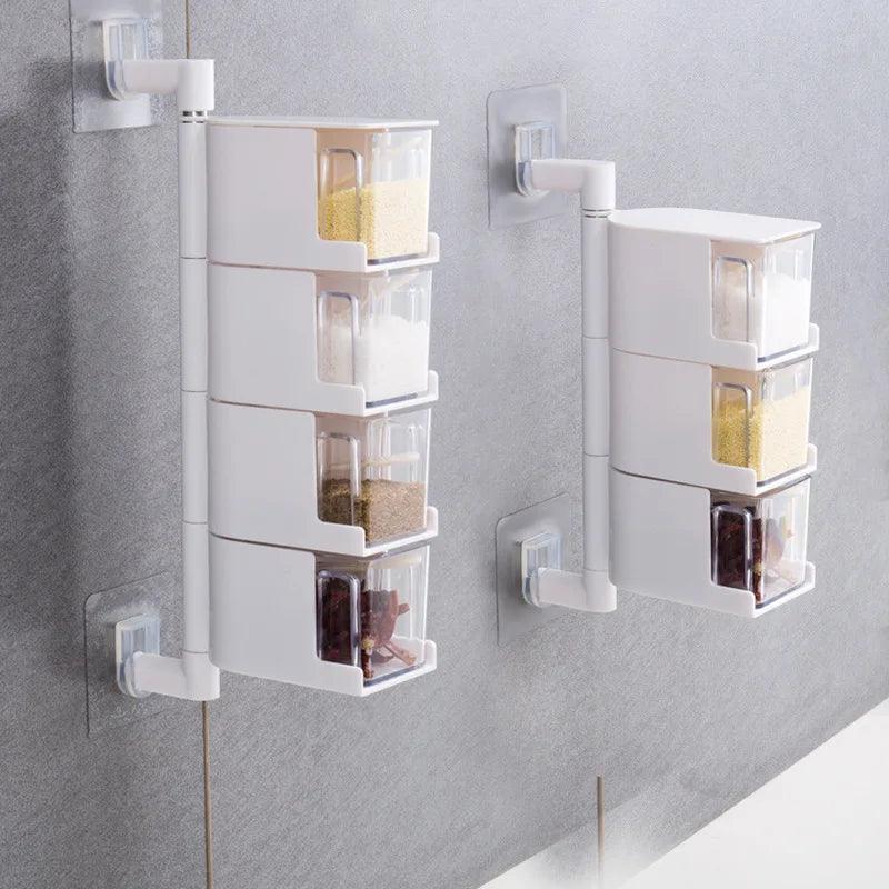 Caixa Rotativa para Armazenamento de Especiarias - Carpetino