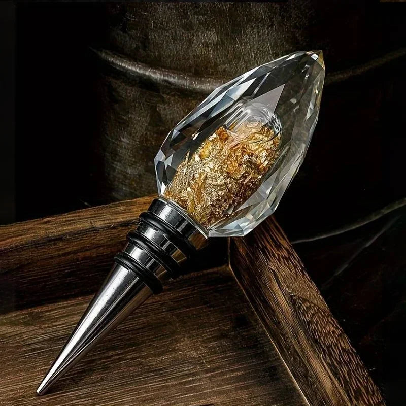 Rolha de Cristal Luxo para Vinhos & Champagne – Edição Premium
