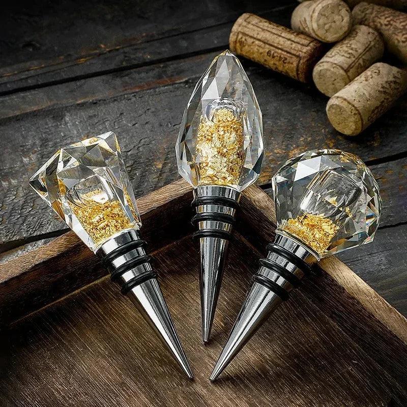Rolha de Cristal Luxo para Vinhos & Champagne – Edição Premium