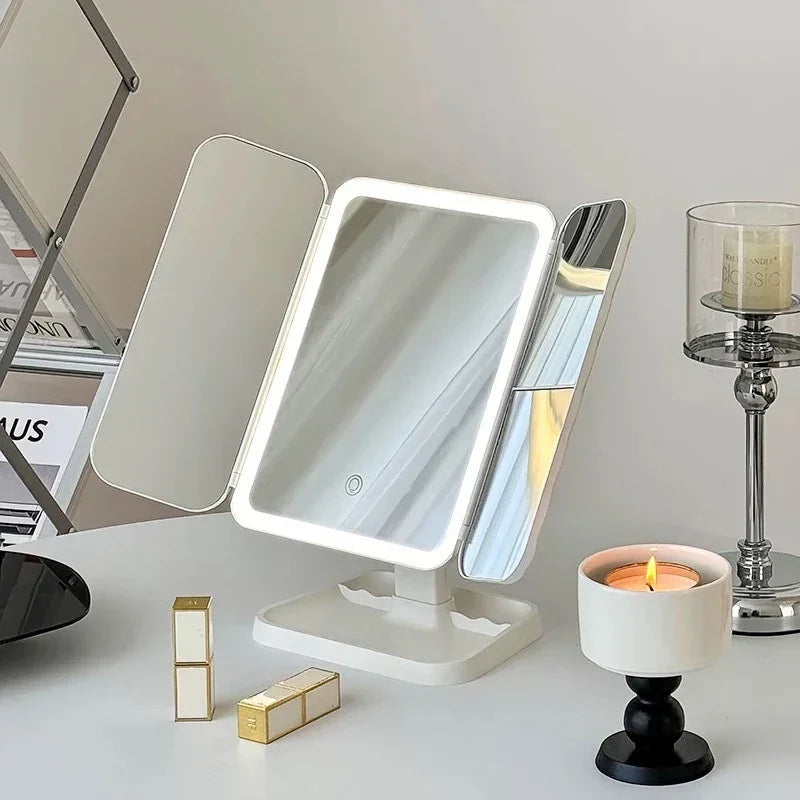 Espelho 3 Portas com LED Carpetino