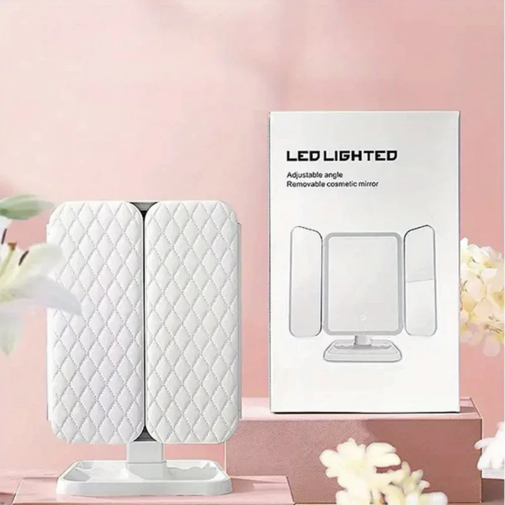 Espelho 3 Portas com LED Carpetino