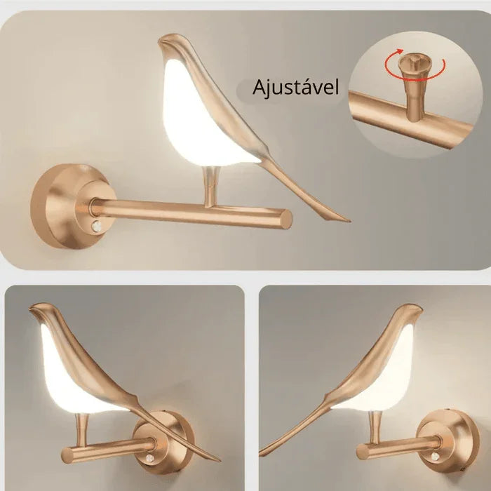 Luminária de Pássaro de LED - Carpetino