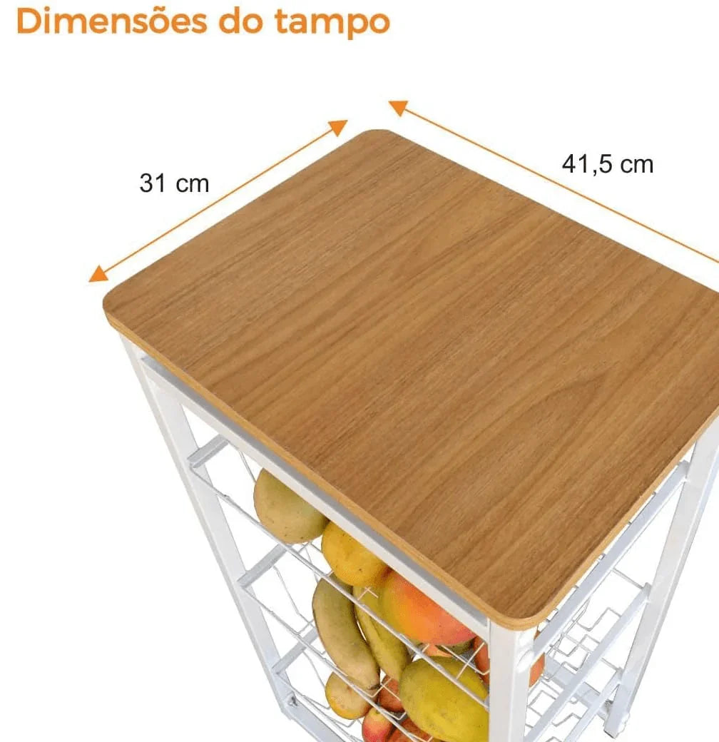Fruteira de Chão de Cozinha Carpetino