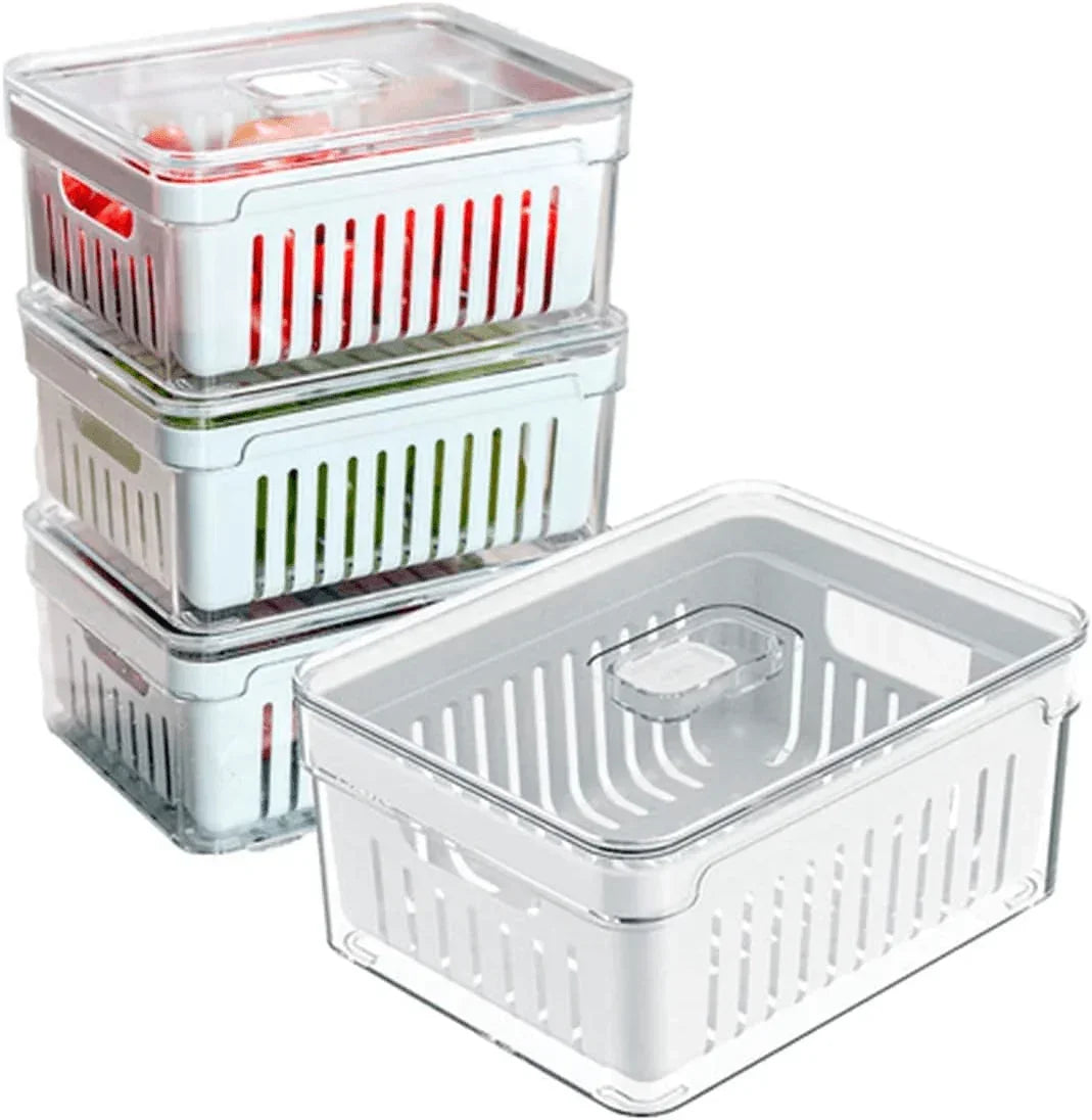 Kit 4 Organizadores de Geladeira