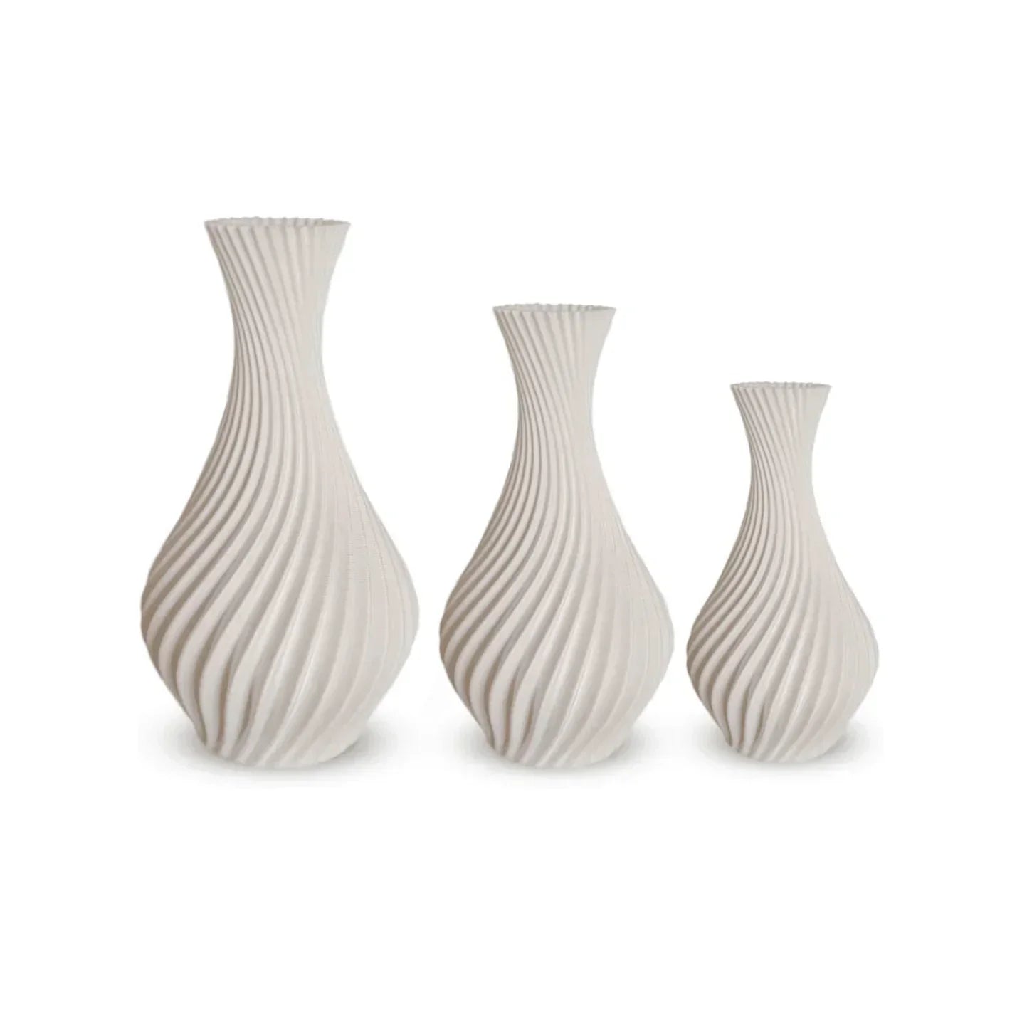 Kit 3 Vasinhos Jarros Espirais - Carpetino