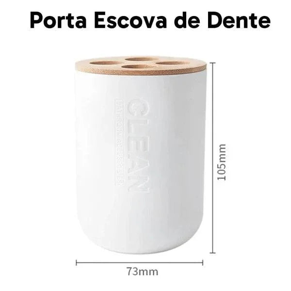 Kit para Banheiro Bambu - Carpetino