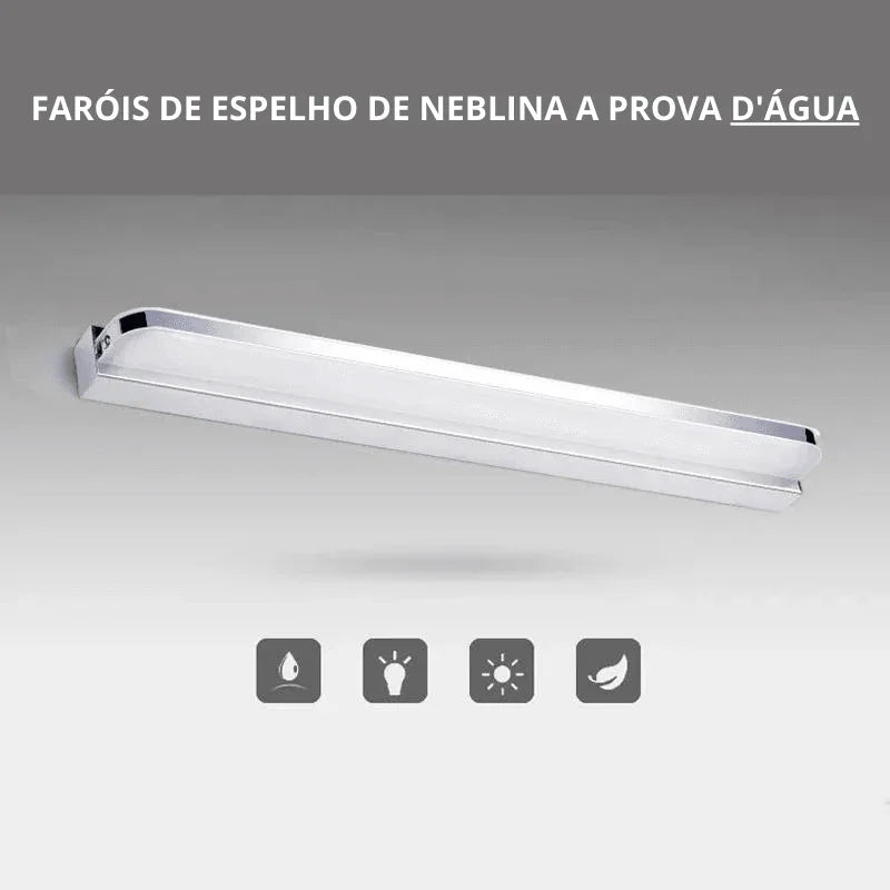 Lâmpada de Parede de Aço Inoxidável com Adesivo de Colagem Carpetino - Carpetino