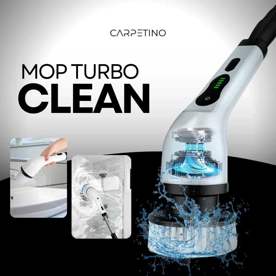 Mop Turbo Clean Carpetino - 9 BRINDES DE LIMPEZAS INCLUSO