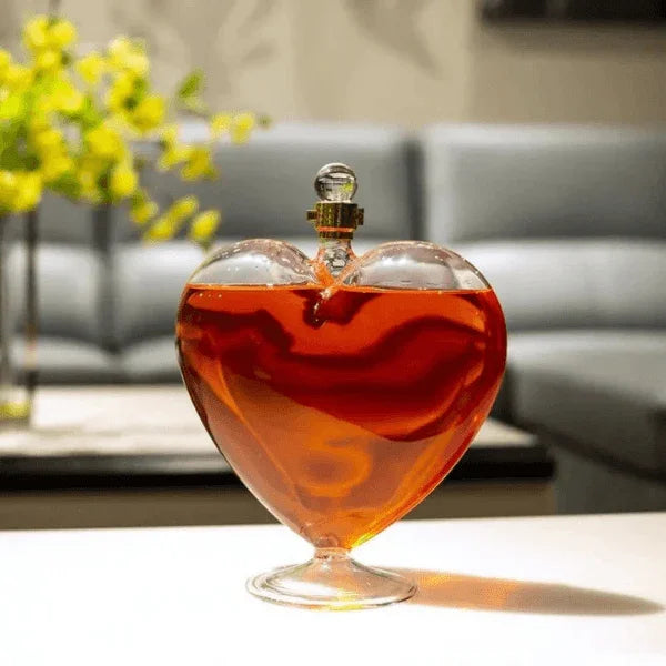 Decanter Coração Vidro Home Bar Carpetino