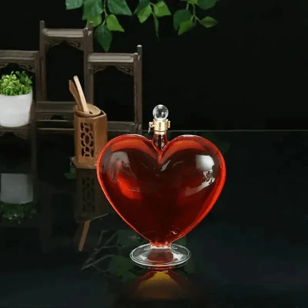 Decanter Coração Vidro Home Bar Carpetino