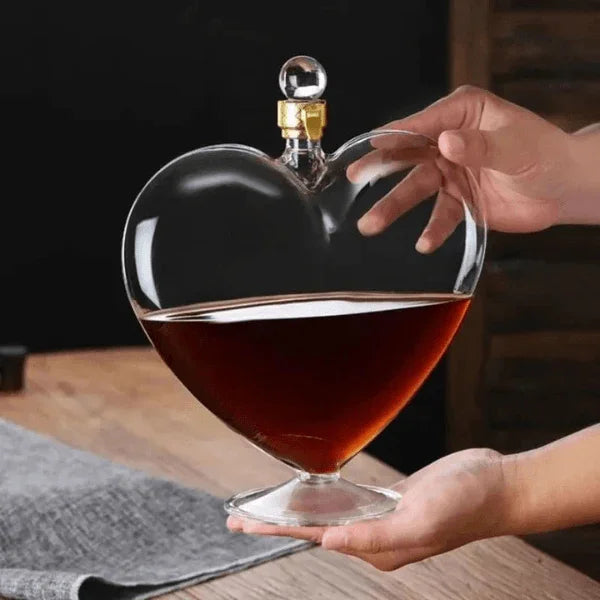 Decanter Coração Vidro Home Bar Carpetino