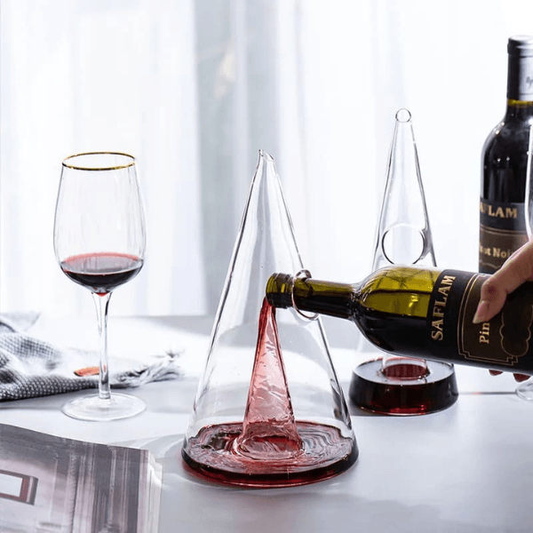 Decanter de Vinho Whisky Vidro Pirâmide Carpetino