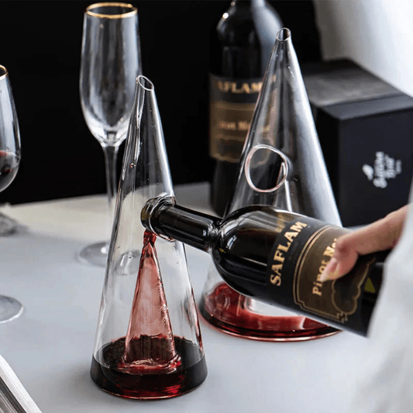 Decanter de Vinho Whisky Vidro Pirâmide Carpetino