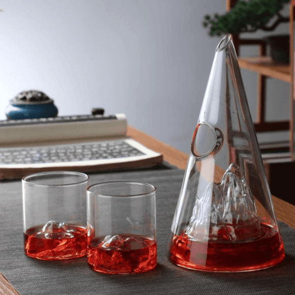 Decanter de Vinho Whisky Vidro Pirâmide Carpetino