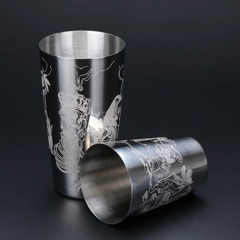 Coqueteleira de Inox Premium Boston Lux – Cocktail Shaker Profissional 550ml