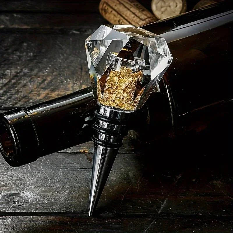 Rolha de Cristal Luxo para Vinhos & Champagne – Edição Premium