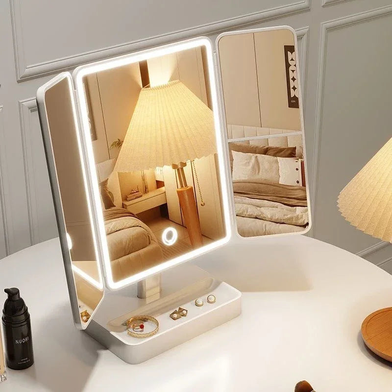 Espelho 3 Portas com LED Carpetino