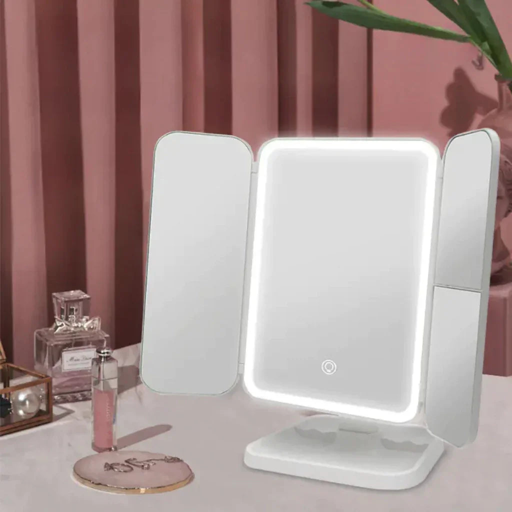 Espelho 3 Portas com LED Carpetino