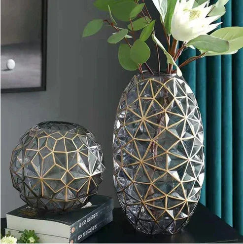 Vaso Geométrico de Luxo Carpetino
